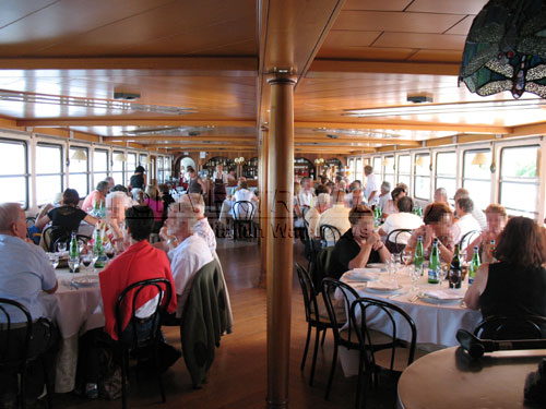 Lunch aboad the river ship